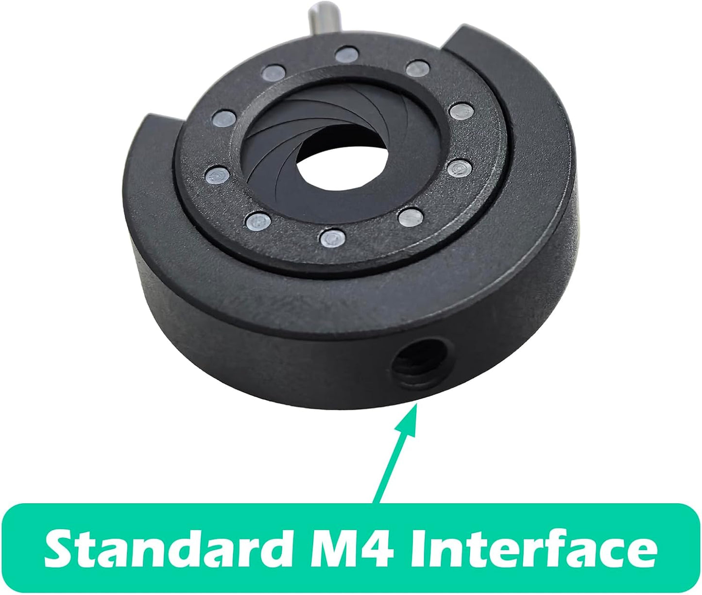 FotoAene M4 Microscope(SK12+M4) Microscope Adjustable Iris with Threaded Port Aperture Diaphragm Aperture Adjustable
