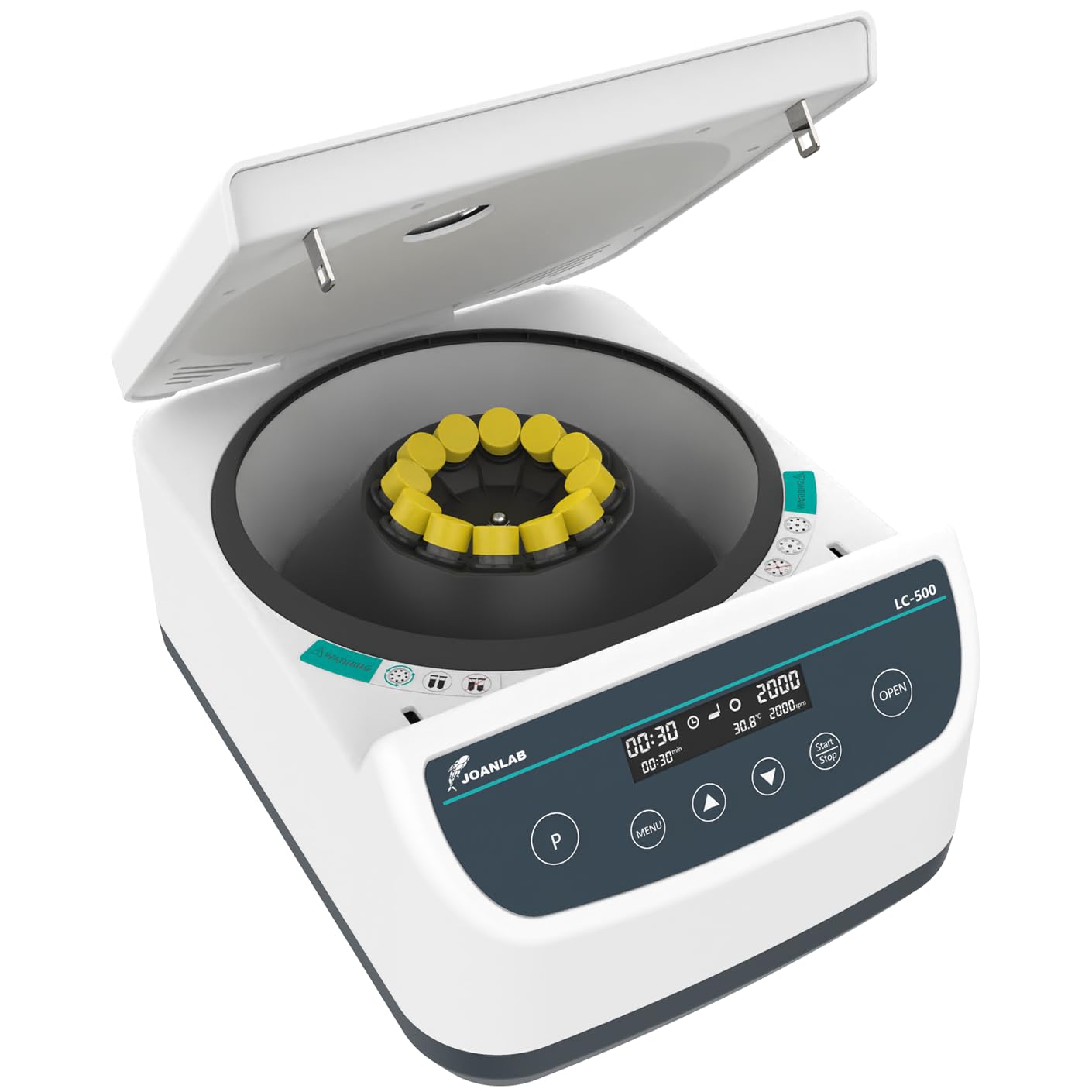 JOANLAB Digital Lab Centrifuge Machine Built-in Four Auto Programs (CGF*PRP*APRF*IPRF) 5ml/10ml /15ml x 12 Low Speed 500-4000rpm,2075xg