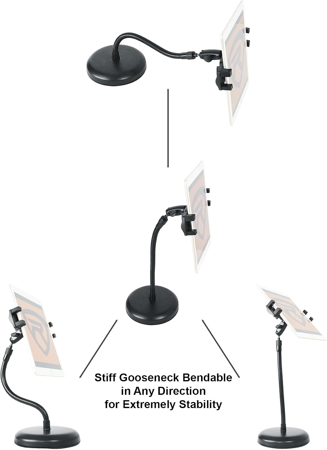 Rockville 9 iStand Webcam Stand Gooseneck Web Cam Camera Stand w/Tablet Mount
