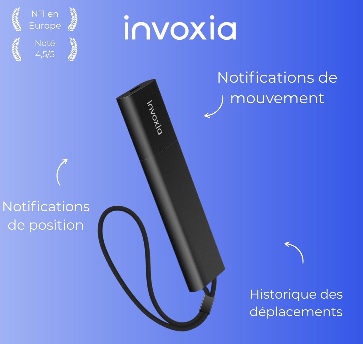 Invoxia GPS PRO Tracker - Real-time Location - for Cars, Motorcycles, Bicycles, Children - Motion and Tilt Alerts - 4G LTE-M Network - Up to 3 Months Battery Life