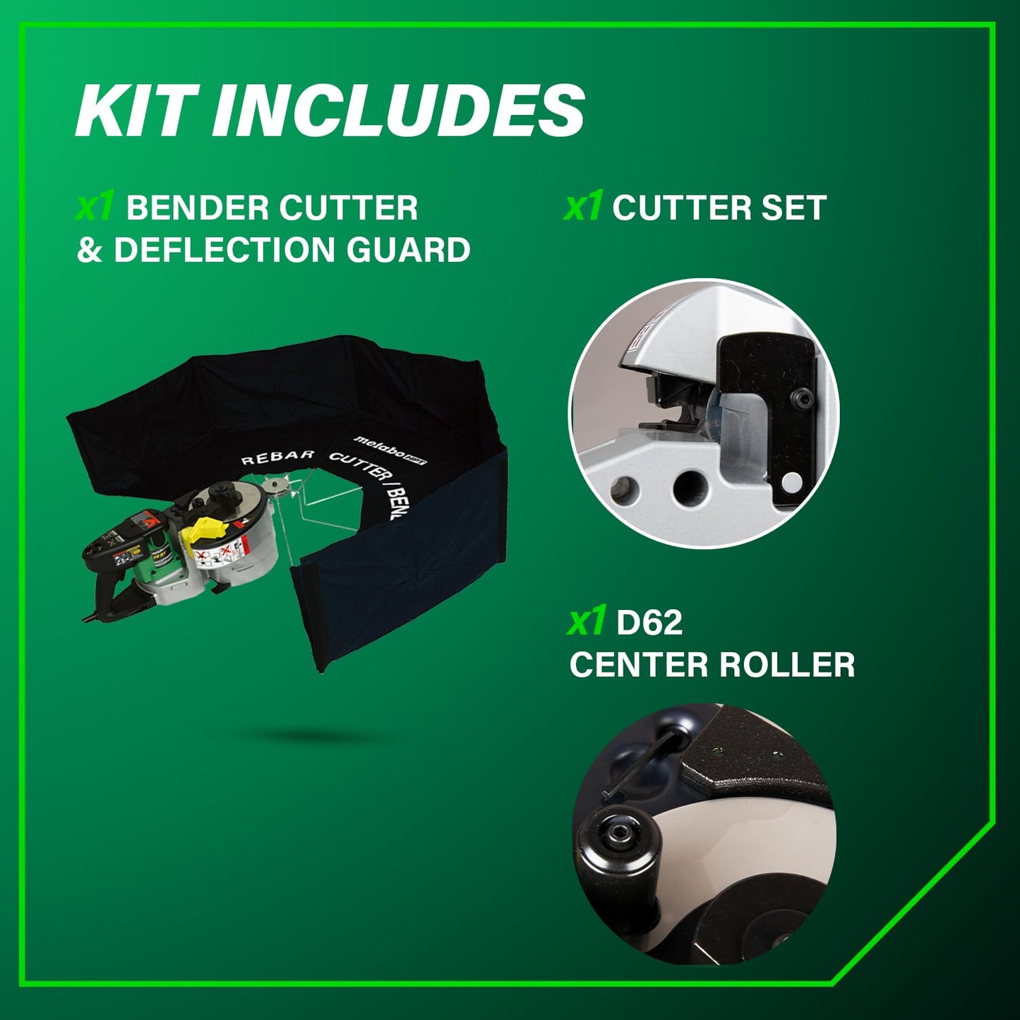 Metabo HPT Portable Rebar Bender and Cutter, 8-Amp Motor, Grade 60 rebar, Maximum 180° Angle, Variable Speed Trigger, Lightweight Design, Precision Bends and Cuts, VB16Y