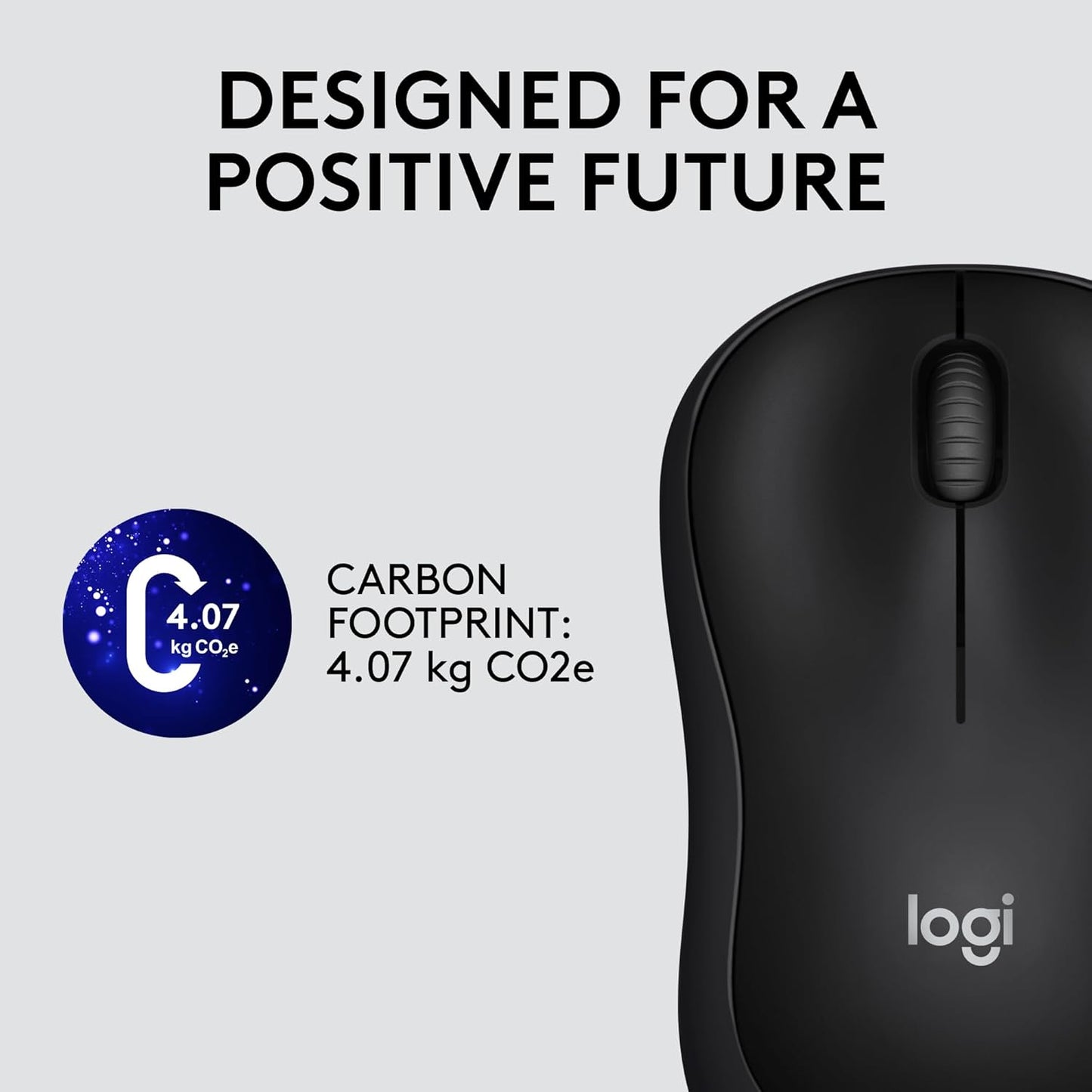 Logitech M220 Wireless Silent Mouse in Sleek Black