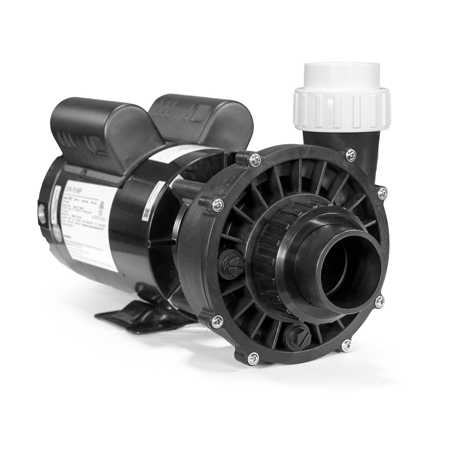 XtremepowerUS 2.0HP High Flow 230V Spa Hot Tub Pump 56 Frame Side Discharge Pump 2" Inlet Outlet Fitting Set Included Circulating Hot Tub 2-Speed