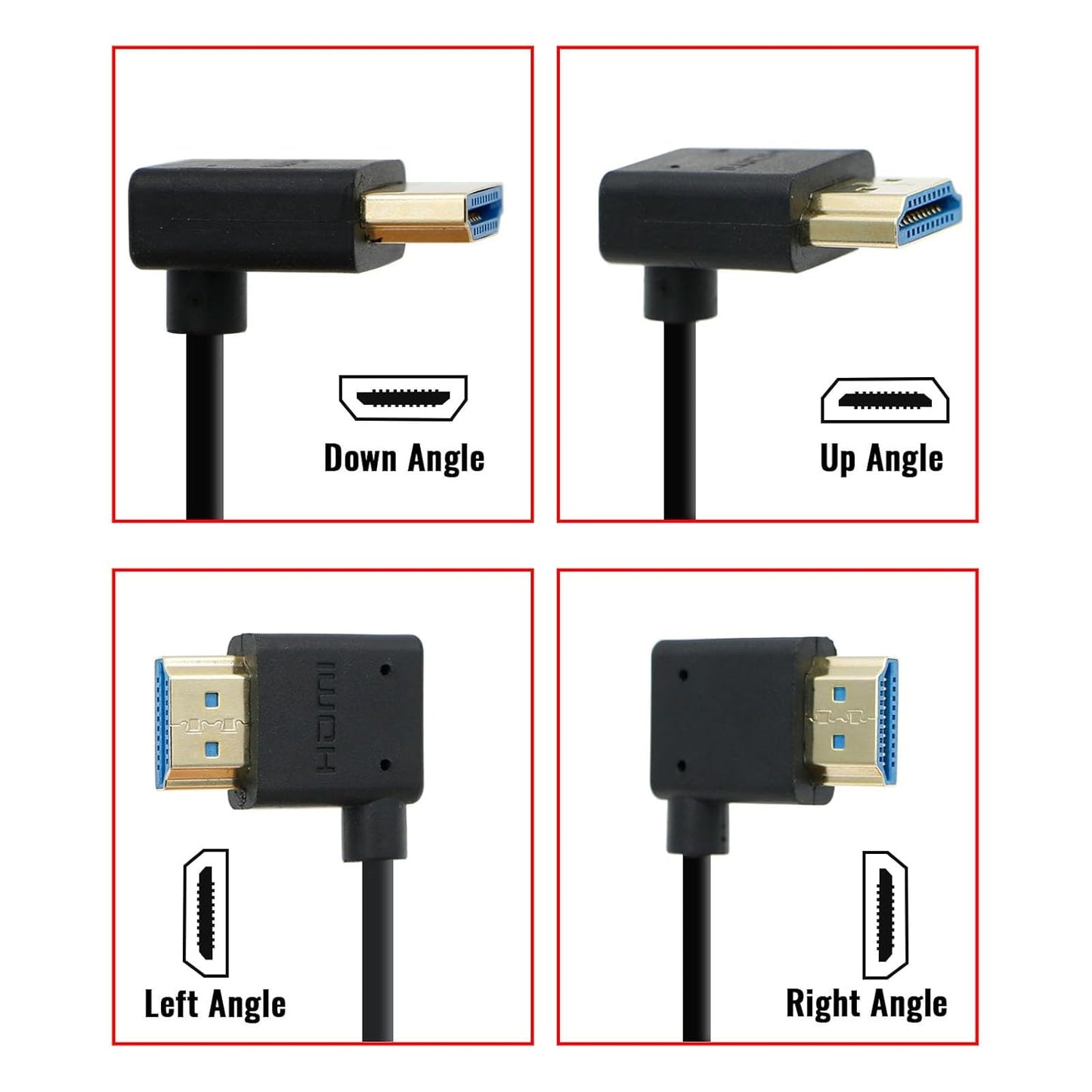 2.1 BM5, 48Gbps 8K A7iv, F6, E2 Uonecn Left Angle HDMI Cable for Atomos Ninja V, Portkeys Braided Coiled HDMI Cord