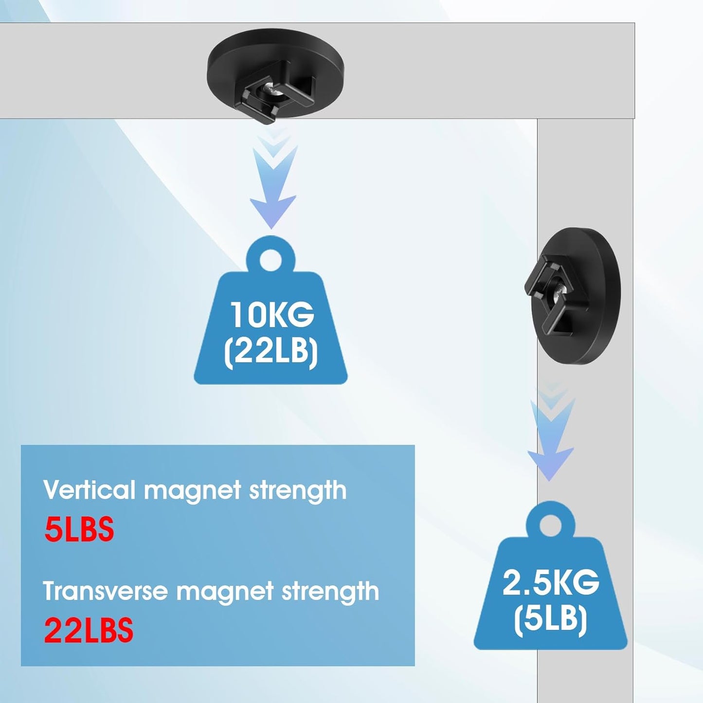 AojSup (60 43 mm) Magnetic Zip Tie Mount, Multipurpose Cable Holder, Magnets Magnetic Wire Management Bases with Heavy