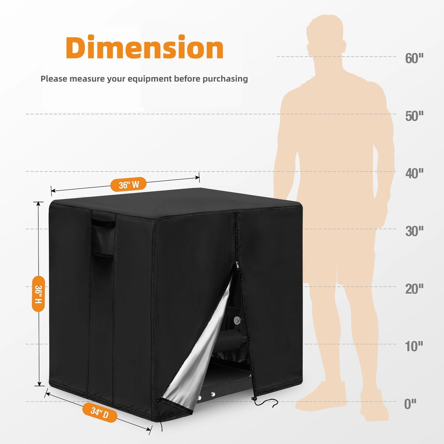 Guisong Leg Extension and Curl Machine Cover,Heavy Duty Waterproof Leg Press Machines Cover for GMWD Home Gym Equipment,600D Dustproof Exercise Bench Covers for FEIERDUN Workout Machine