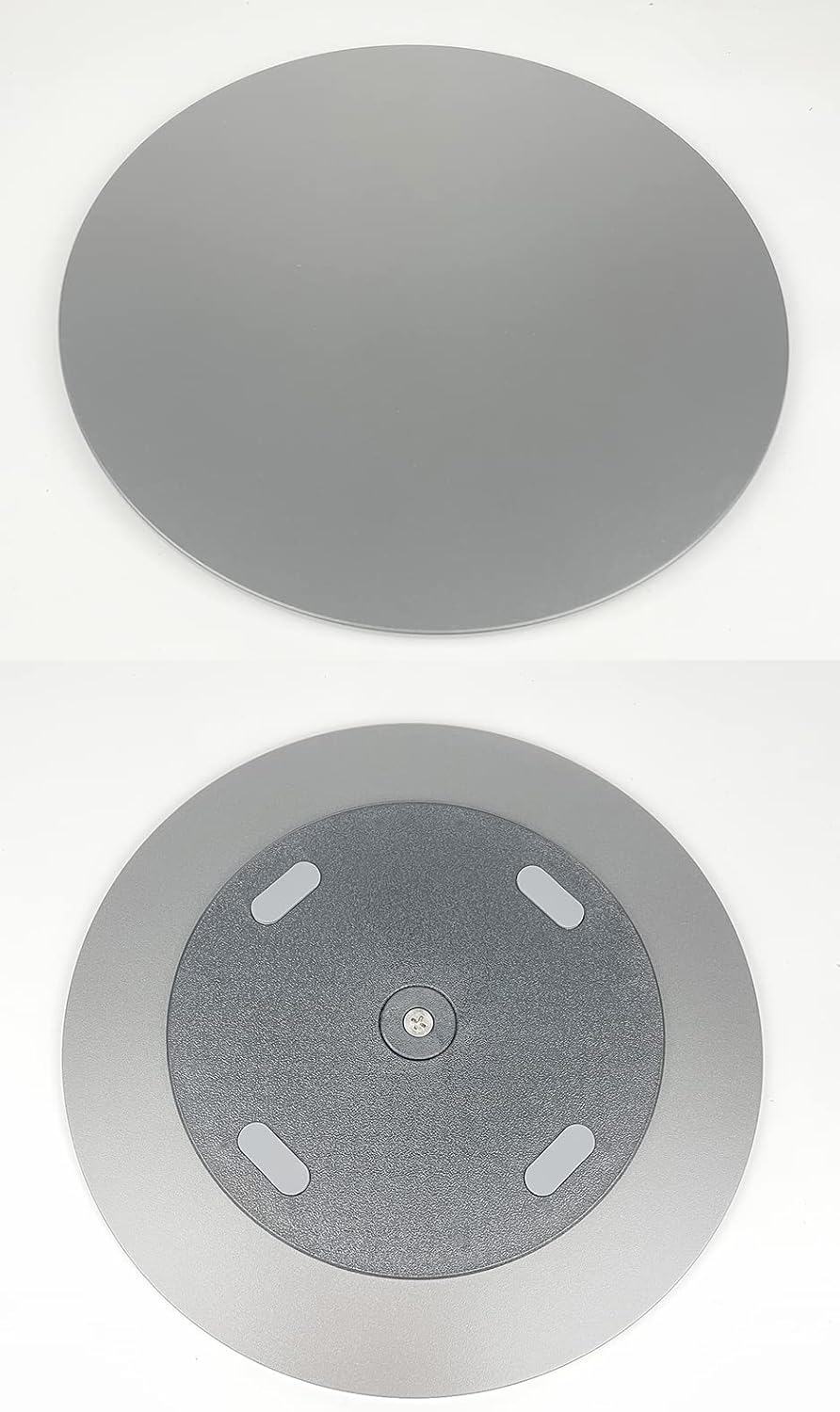 Yoqanr 360 Rotation Monitor Stand, Grey Aluminum Alloy, Wide Compatibility for iMac, Laptop, Potted Plants, Arts