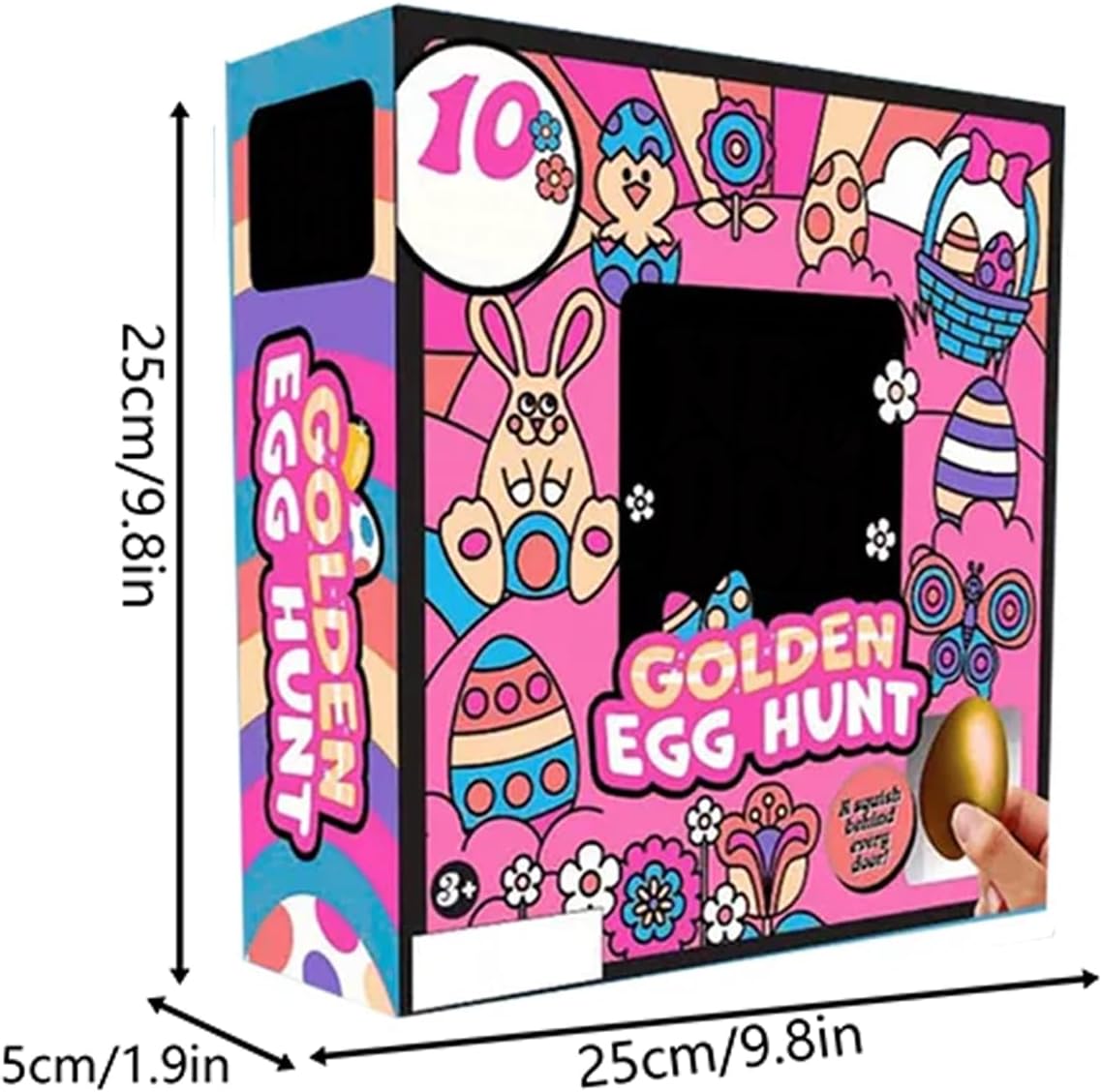 Regine Switzerland Easter Golden Egg Treasure Hunt Set - 10-Piece Mystery Gift for Family & Friends