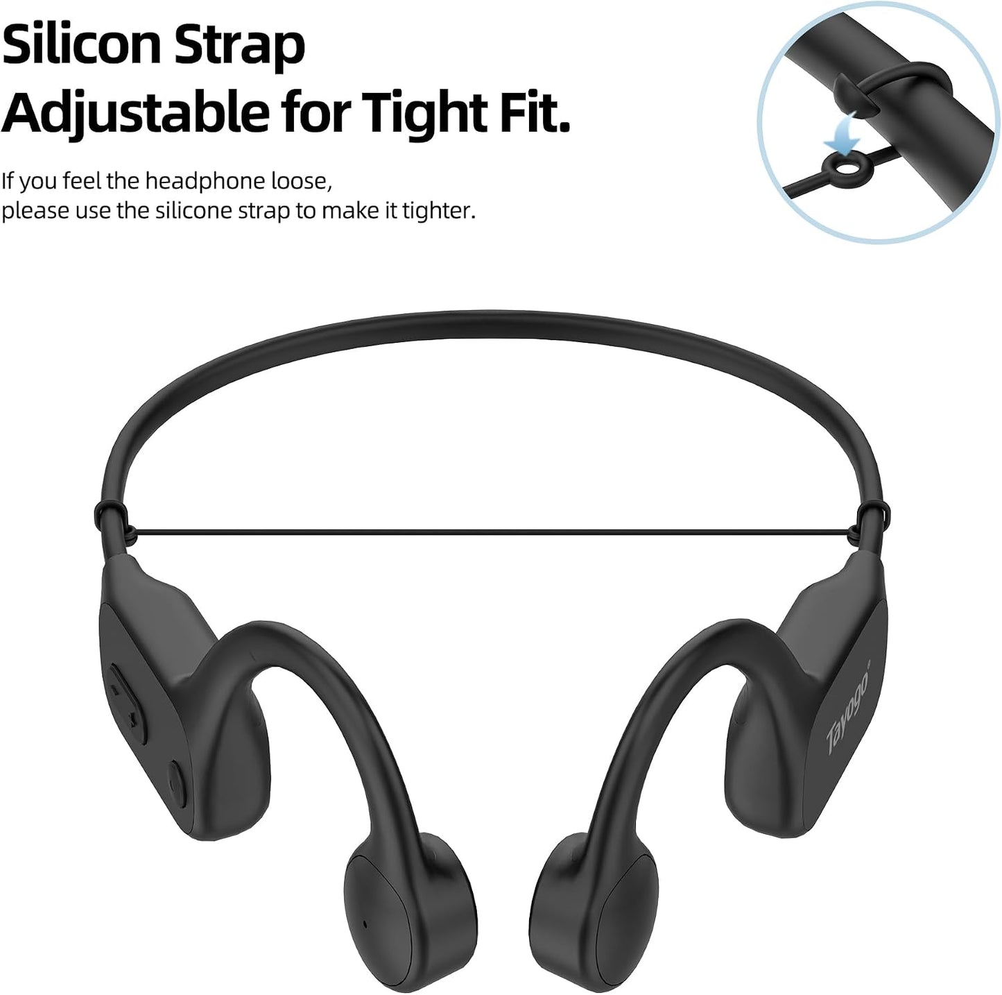 32GB MP3 Swimming IPX8 Swimming Headset 8-Hour Tayogo Waterproof Player for Laps | Bone Conduction Headphones |