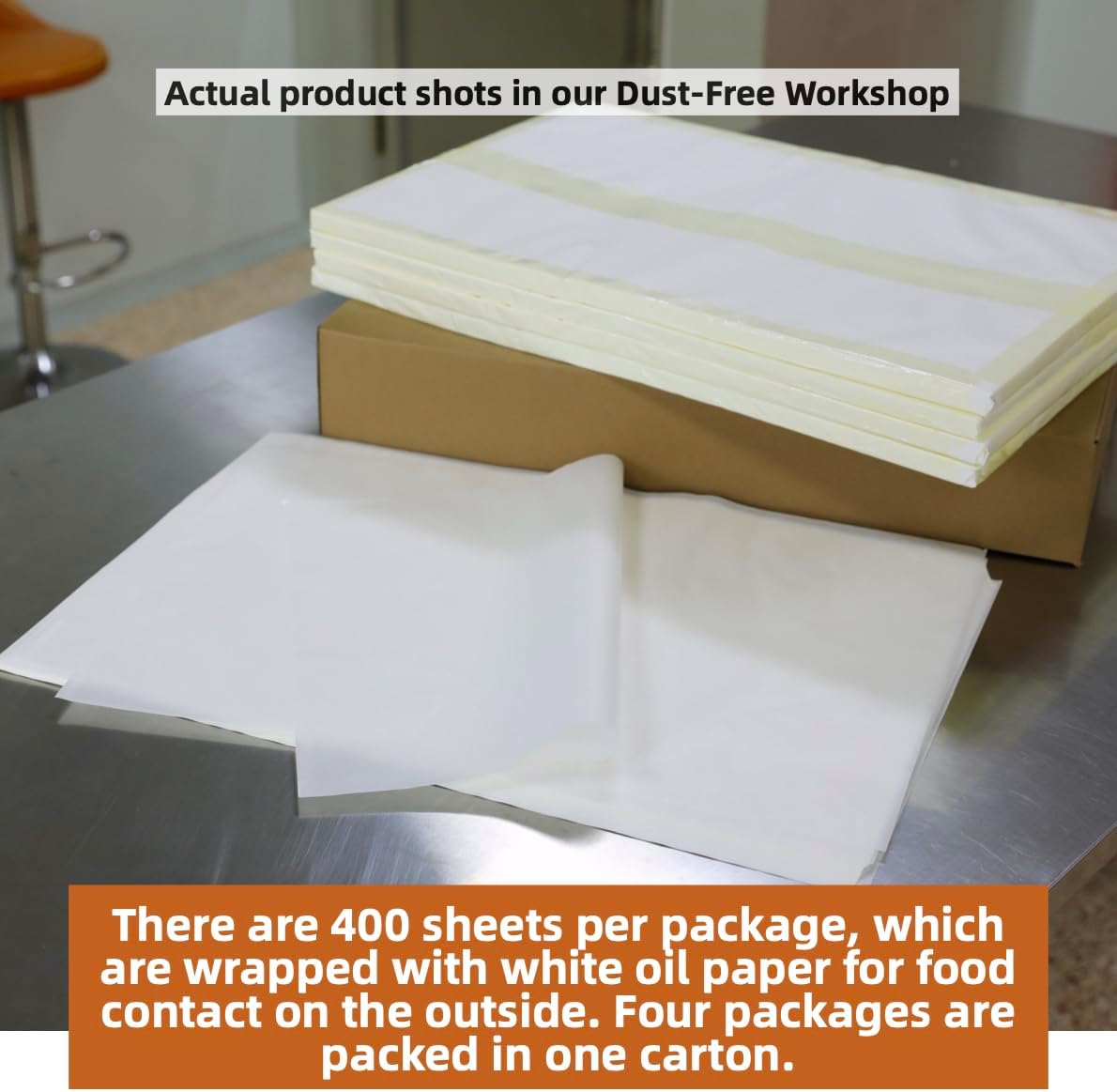 Regine Switzerland Baking Parchment Paper - Non-Stick & Grease-Proof | 1600 Sheets, 18x26 Inch