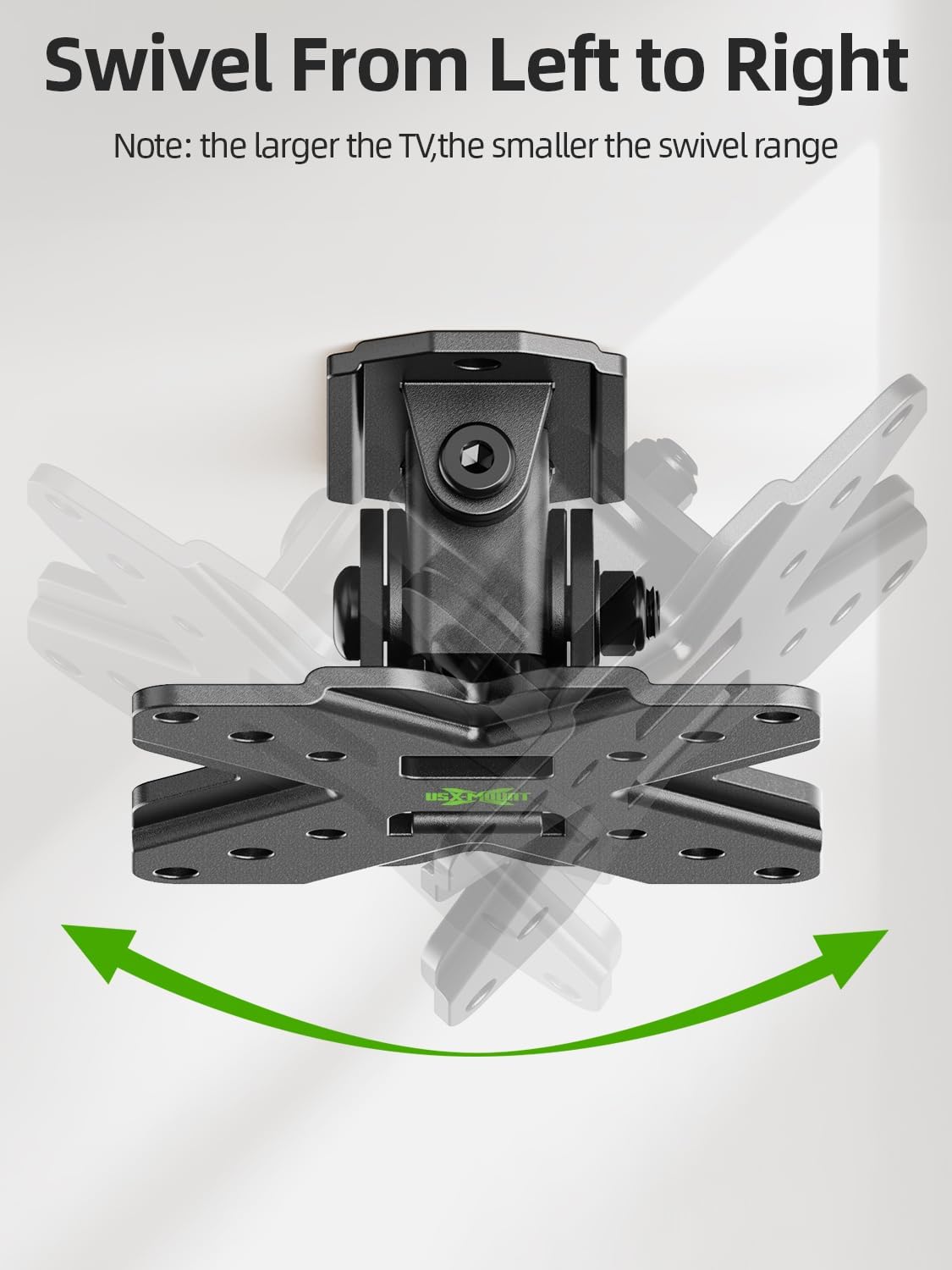 USX MOUNT Small TV Wall Mount Bracket - Swivel & Tilt VESA Mount for 10-32 Inch LED/OLED TVs | 22lb Capacity
