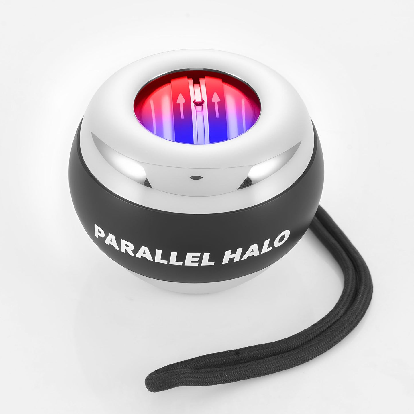 Parallel Halo Power Wrist Ball AUTO Start Metal Shell Gyroscope Ball with Colorful Lights Weighted Wrist and Forearm Exerciser Arm Strengthener for Strengthening Muscle and Bones