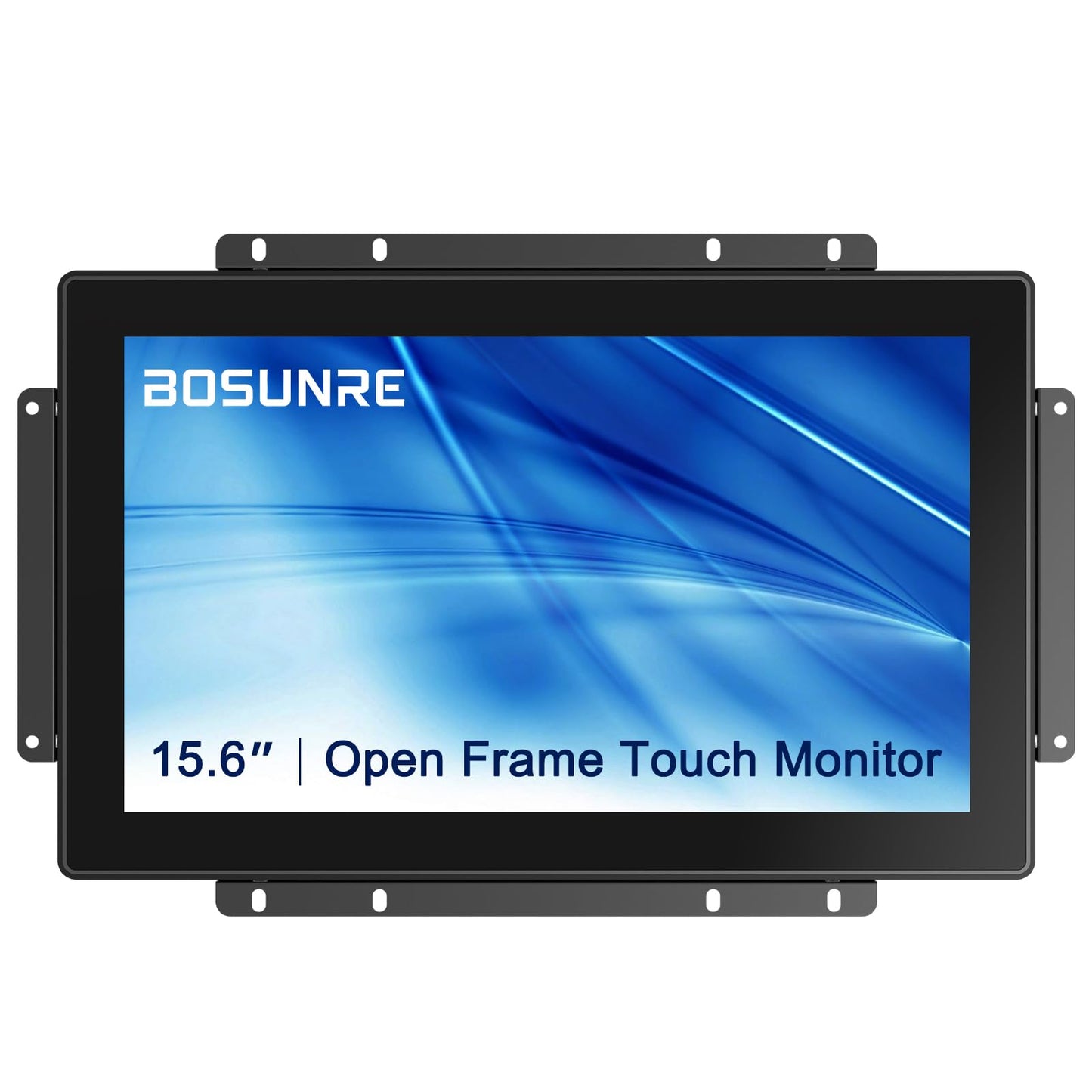 Bosunre 15.6 Inch Capacitive Touch Screen Monitor, 1920x1080 Industrial Touch Display, Metal Housing HD-MI,VGA Input, Open Frame Touchscreen Monitor for Industrial Automation Control