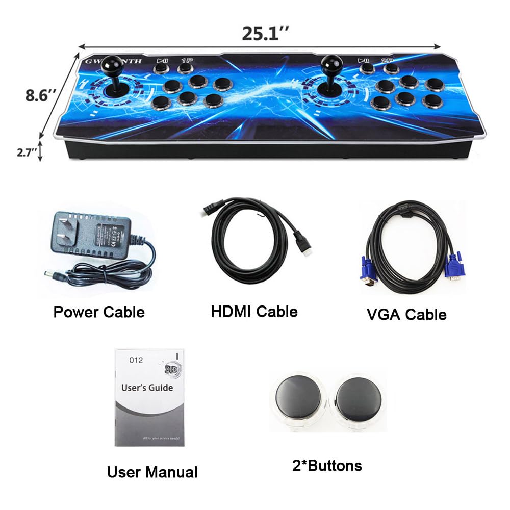 GWALSNTH 32000 in 1 Pandora Box 60S Arcade Games Console, Plug and Play Video Game,1280X720 Display,Search/Save/Hide/ Pause,1-4 Players …