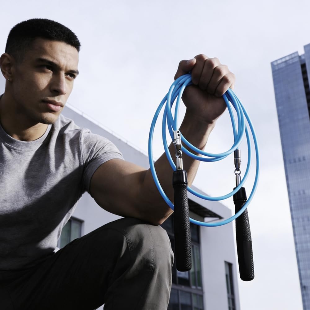 Interchangeable Jump Rope for Men and Women Fitness - Customizable Mix & Match Skipping Ropes Set, Adjustable, Durable & Versatile | Ideal for Beginners to Pros, Training & Daily Workouts (Black, 1/6lb, 1/4lb)