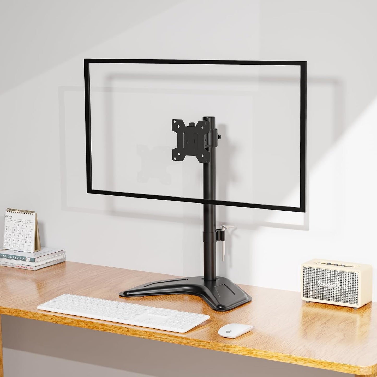 MOUNT PRO 13-32 inch/17.6 lbs 75x75 100x100 Single Monitor Stands Fits Screen, Free-Standing Computer Monitor Mount
