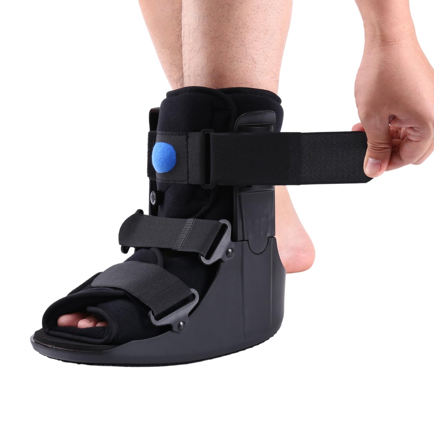 Mathgetin Air Walker Boot Medical Short Fracture Boot for Sprained Ankle and Achilles Tendonitis Inflatable Orthopedic Walking Boot for Broken Foot Fracture Recovery