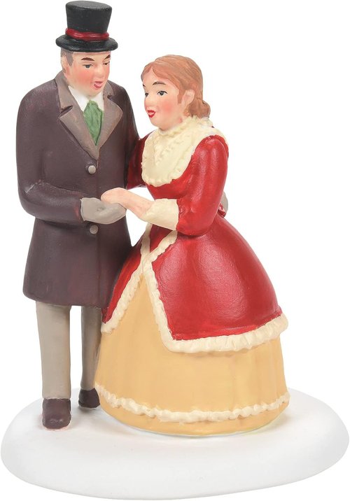 Department 56 | Dickens Village Honeymoon Figurine - 2.72 Inch, Multicolor Christmas Decor