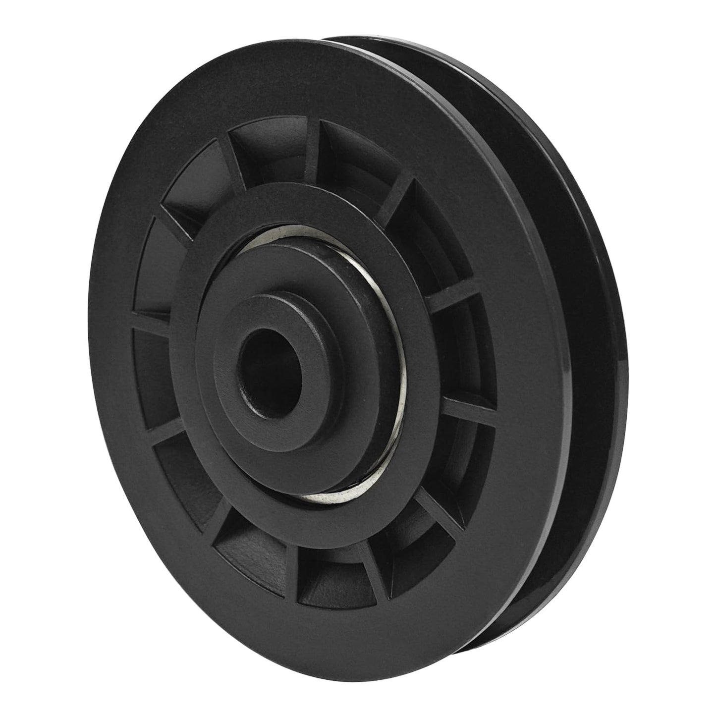 Topfinder Pulley 78 mm, pulley for ropes, pulleys with ball bearings, pulley, replacement parts, fitness equipment, power station wheels, 2 pieces