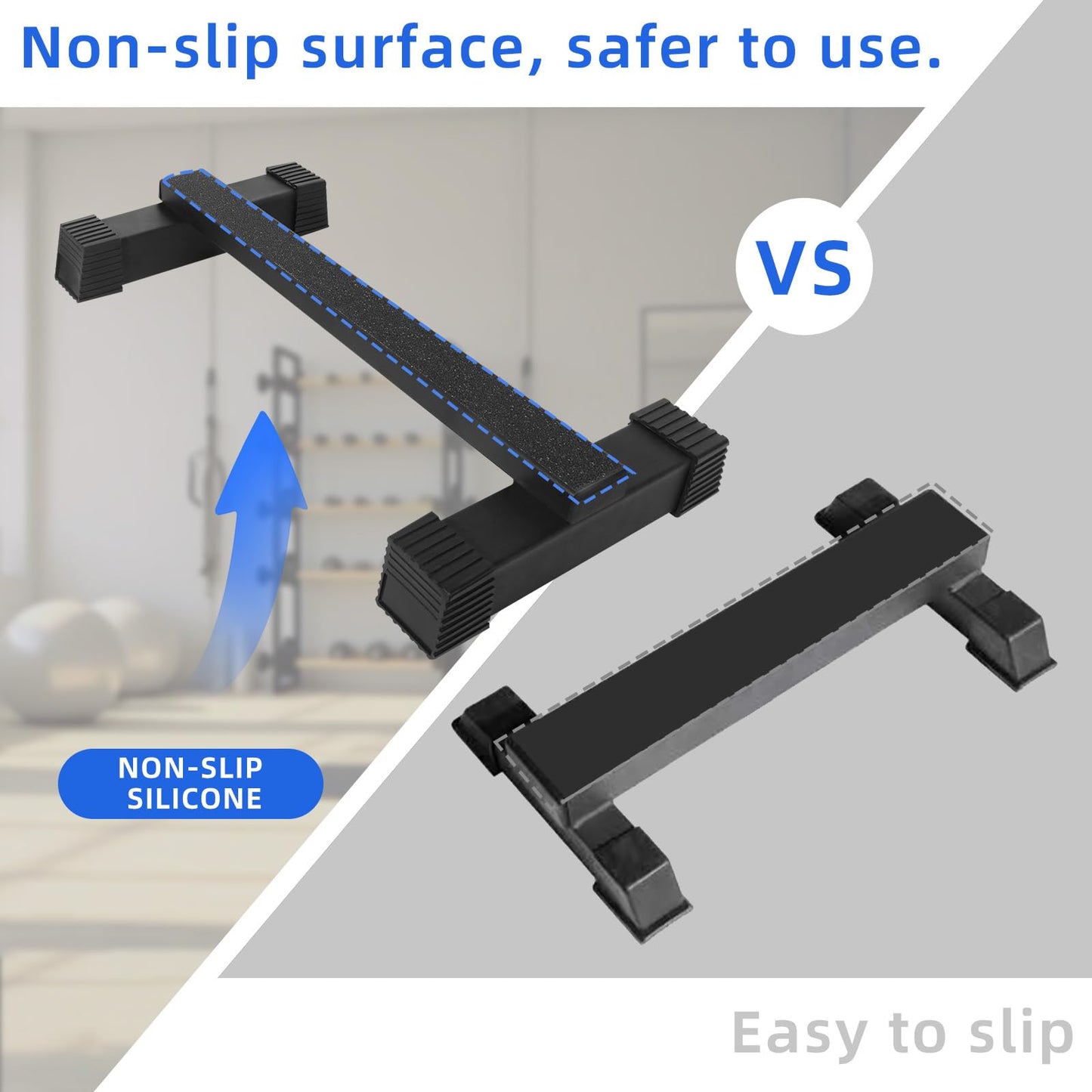 Steel Calf Raise Bar: Standing Calf Raise Machine - Calf Stretching Squat Foot Leg Stretch Block