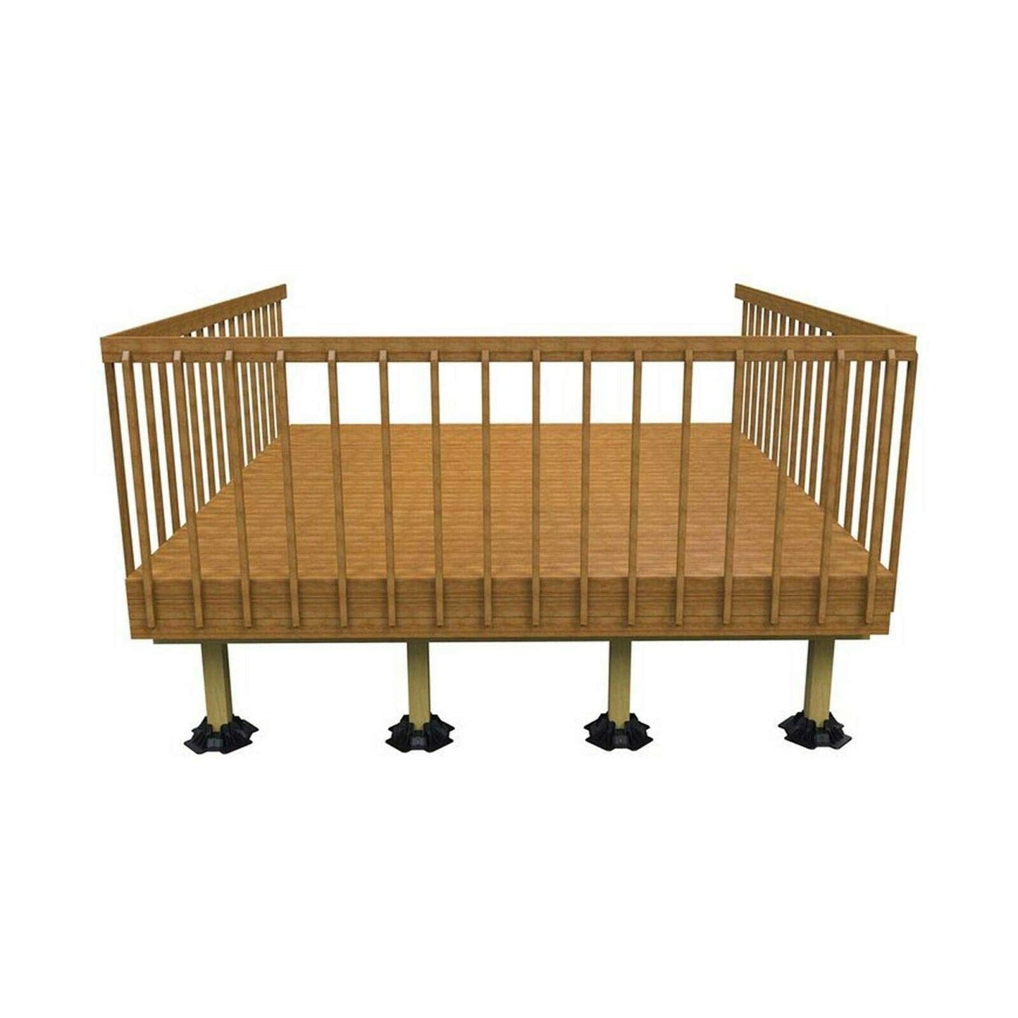TuffBlock Instant Foundation Block Deck Support System for 4" x 4" Posts and 2" Joists
