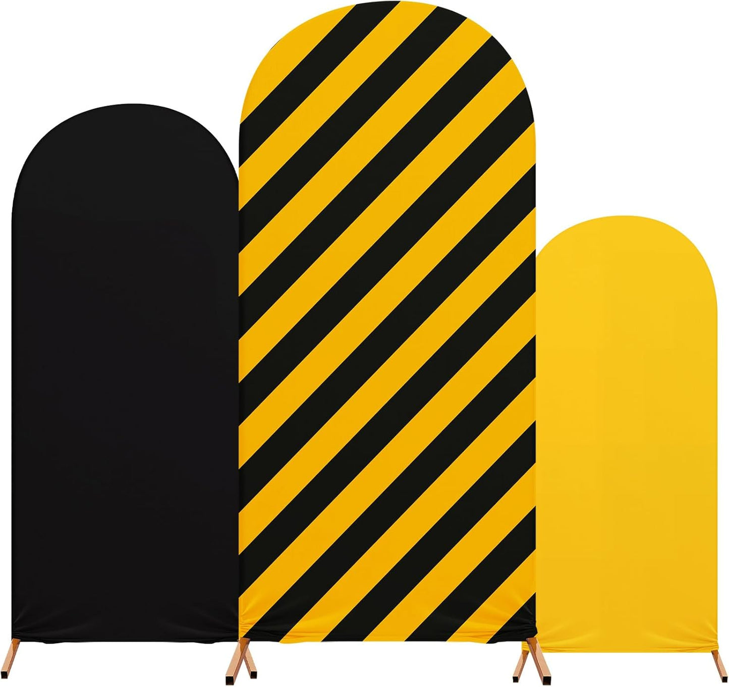 RimCereal Set 3 4ft, 5ft, 6ft(Classic) Construction Birthday Party Arch Cover of Construction Arch Backdrop Spandex