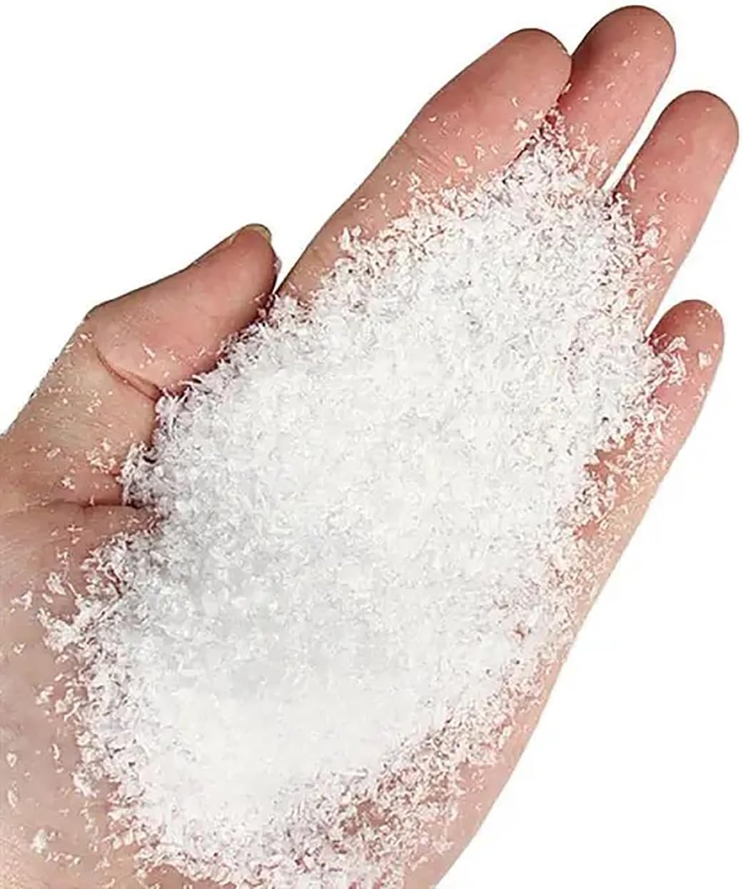 Skiennix Christmas Fake Snow | Sparkling White Artificial Flake Powder for Holiday Decor - 50g