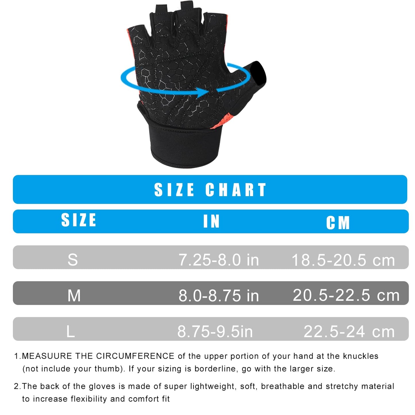 Luwint Ventilated Workout Gloves for Men Women, Full Palm Protection with Wrist Support, Breathable Weight Lifting Gloves for Gym Training Cycling Fitness