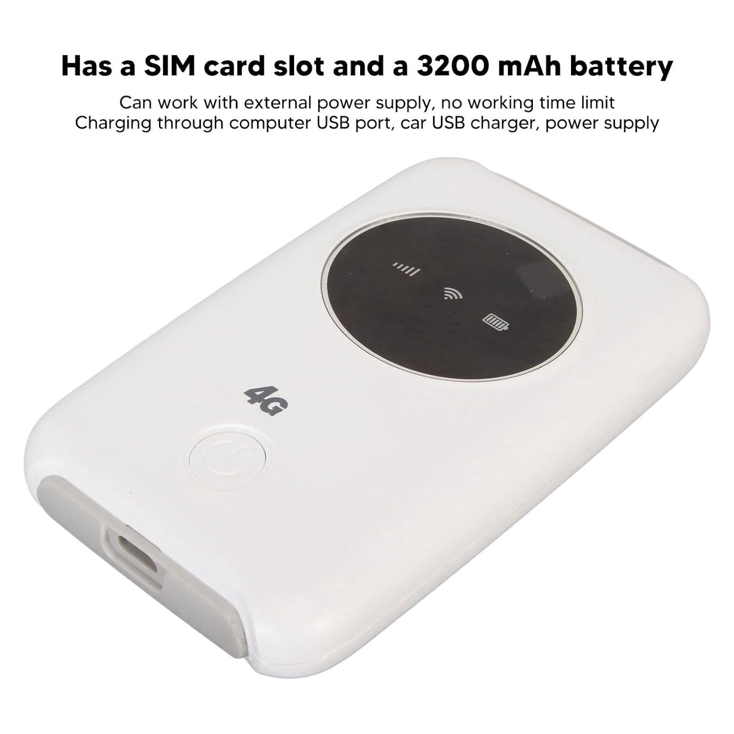 4G 300Mbps 4G 3200mAh LTE USB Mobile Router Unlocked Battery Mobile Router with SIM Card Slot Portable Internet