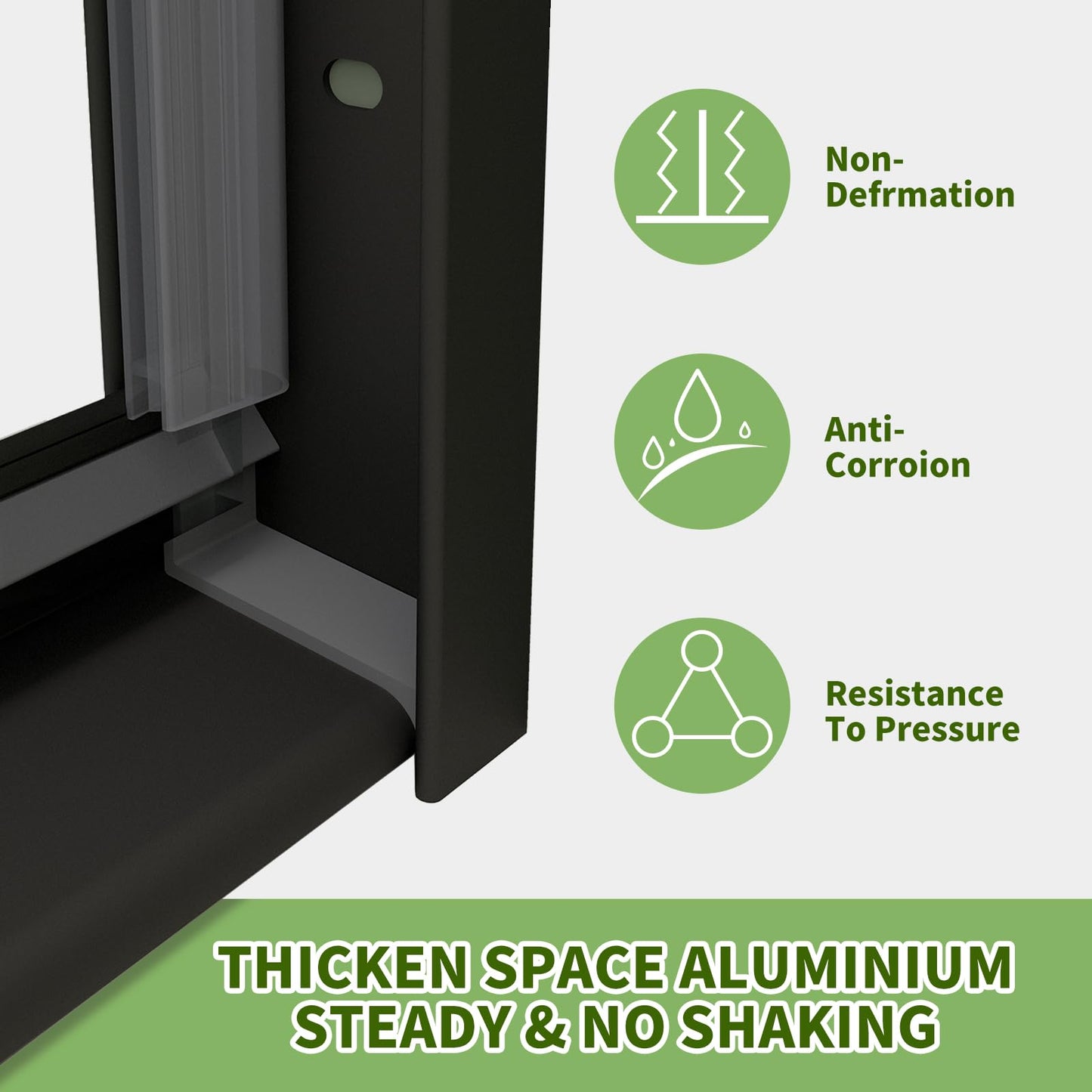 ACE DECOR 56-60" W x 58" H Sliding Bathtub Shower Door, Semi-Frameless Shower Door for Tub with 1/4" (6mm) Clear SGCC Tempered Safety Glass Easy-to-Clean Nano Coating, Matte Black Finish Shower Doors
