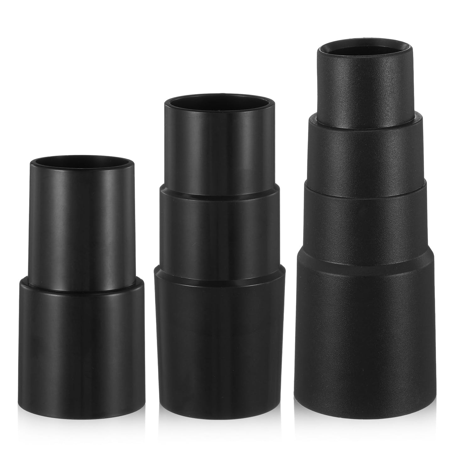 WJIAAA 3pcs Vacuum Hose Adapter, 1-1/2" to 1-3/8" to 1-1/4" ，1" to 1-1/8" to 1-3/8" to 1-5/8" Universal Vacuum Attachments Wet Dry Vac Cleaner Extractor Kit Extractor Attachment