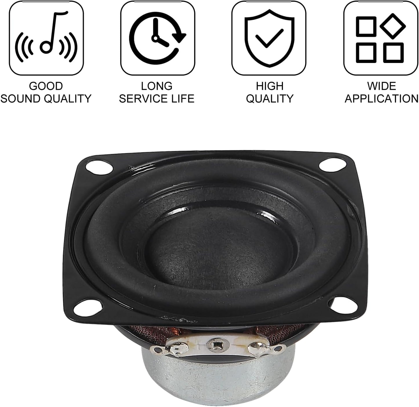 Shutao 2Pcs 2 Inch 10W 4 53MM Audio Speaker Driver Full Range Speaker Ohm Bluetooth Bass Loudspeaker for Repair