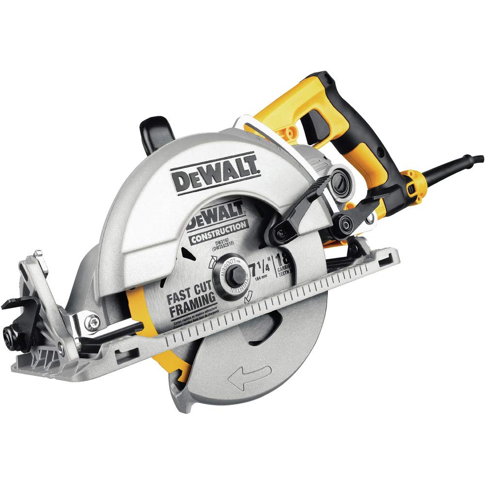 DEWALT 7-1/4-Inch Circular Saw, 15-Amp, Worm Drive, Corded (DWS535B)