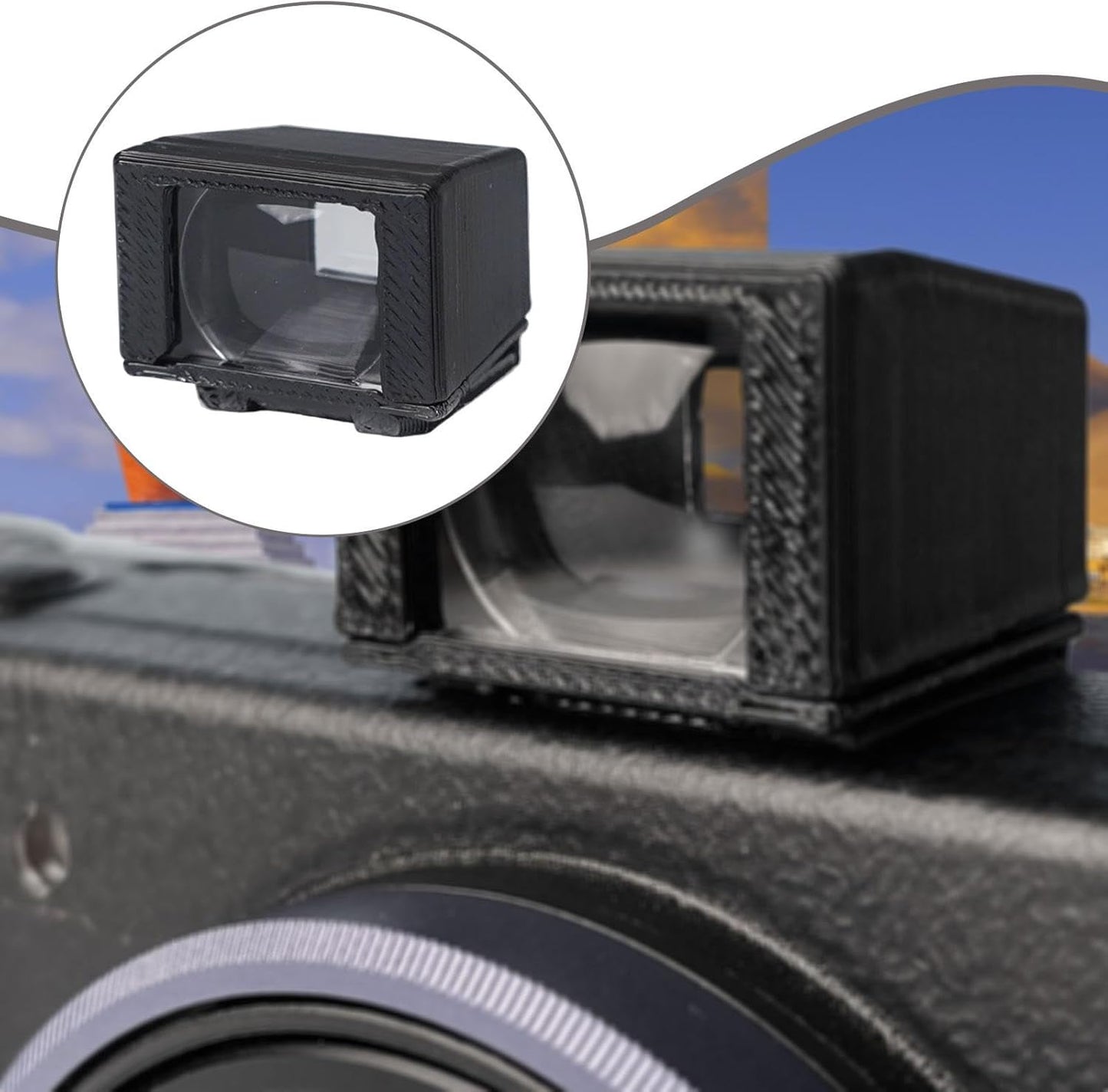 Moyeetings 28mm Camera Optical Viewfinder External Attachment Practical Spare Part High Performance Installation PP