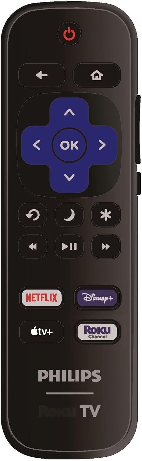 ULTRA PARTS Replacement Remote Control Compatible with All Philips Roku TV Smart TVsOnly Works with Philips Roku TV