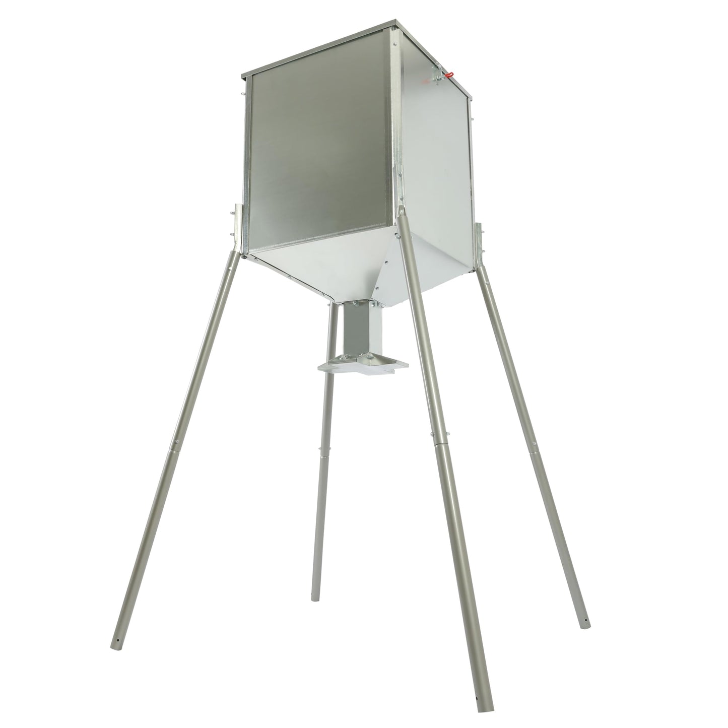 HECASA 450LB Capacity Big Game Gravity Deer Feeder Galvanized Steel Hunting w/o Foot Kit