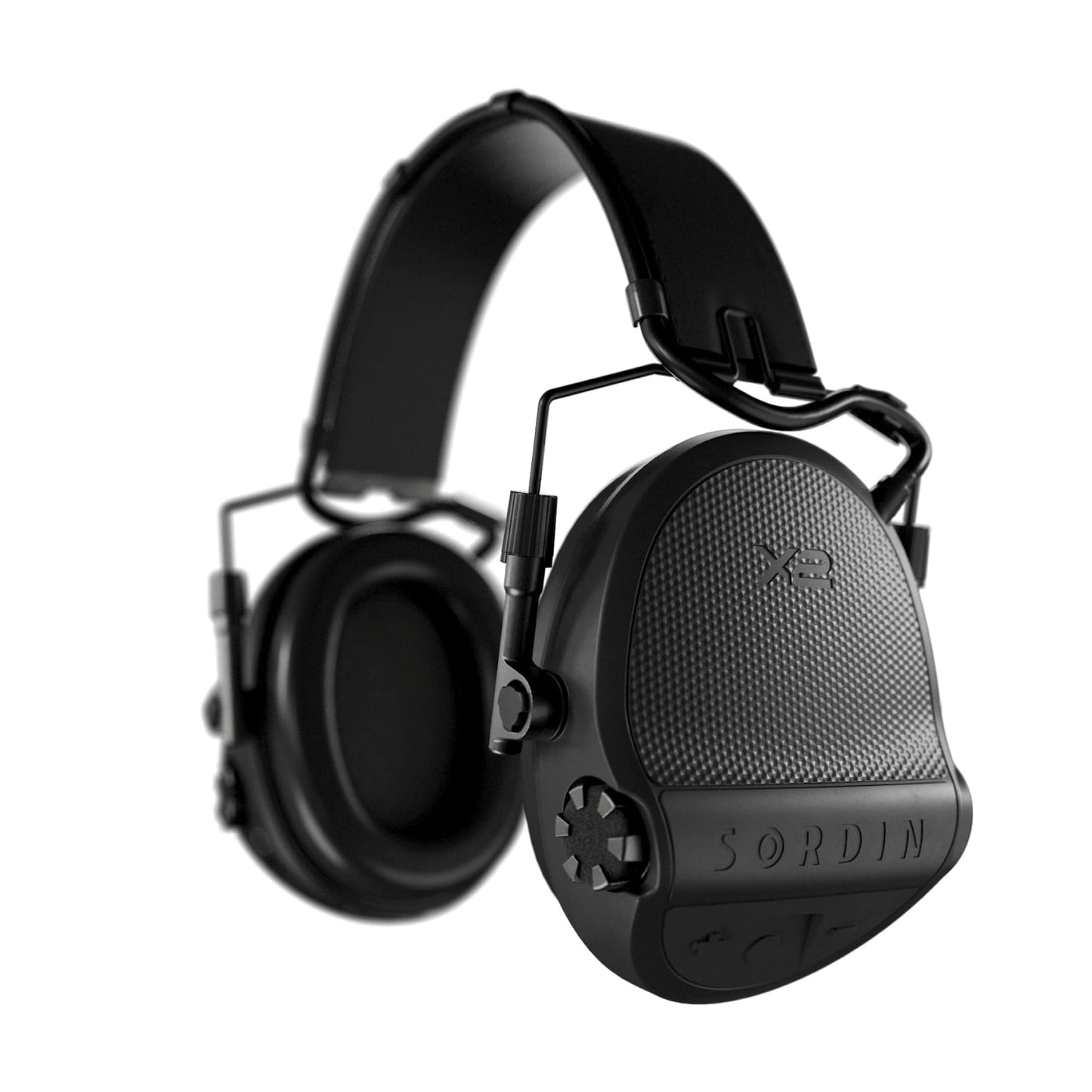 Sordin Supreme X2 Shooting Ear Protection – Electronic Hearing Protection Ear Muffs with Earplug Mode and Low-Profile Cups for Hunting & Shooting (NRR 35 / SNR 40) (Black)