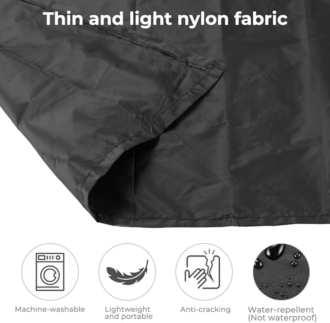 Pocket Picnic Blanket for 1-2 Persons, 43.3x55.12″ Sand Free Beach Blanket, SandProof Waterproof Foldable Beach Mat, Lightweight Picnic Mat for Outdoor Hiking Camping Travel(Black)