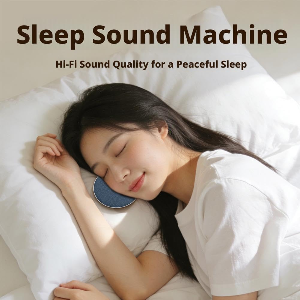 Generic 12mm Bluetooth Pillow Speaker for Sleeping, Under Pillow Sound System with Thin Design for Side Sleepers, White