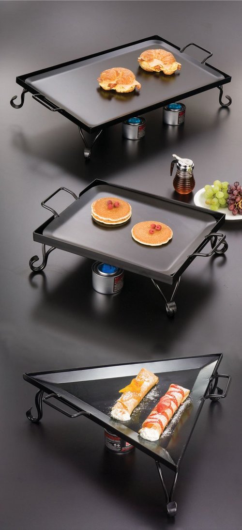American Metalcraft 27” x 16” Wrought Iron Replacement Griddle, Black