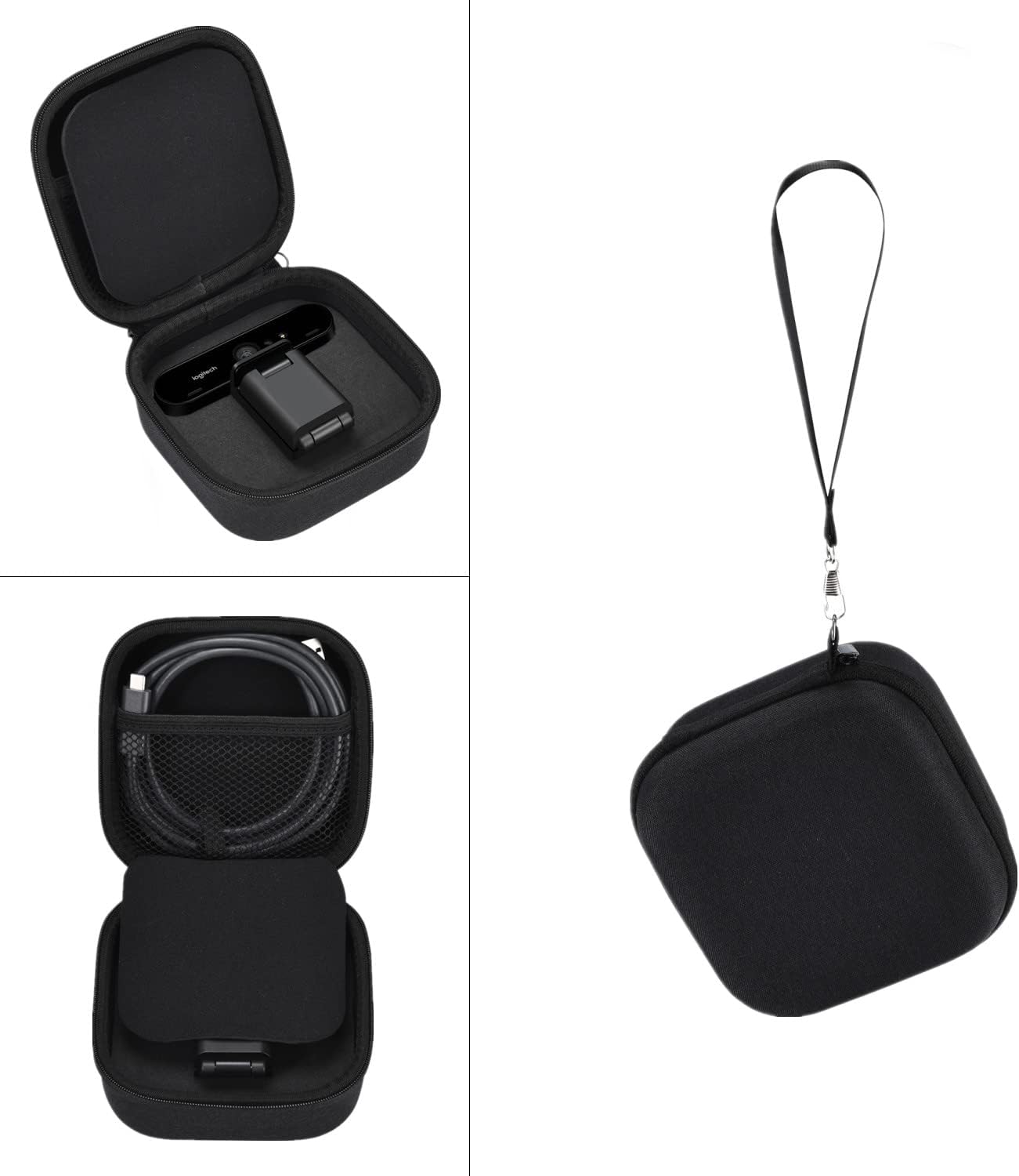 AZTOPA 4K/BRIO Hard Carrying Case For Logitech Brio Ultra HD Webcam Camera - Travel Protective Storage