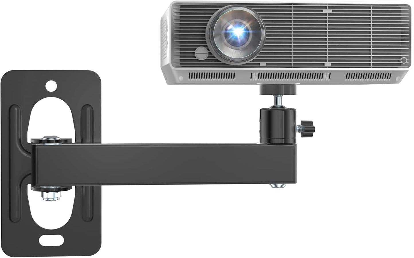 WALI 1/4" M4 M6 4.4lbs 1330LM-PMS, Mini Projector Wall Mount, Full Motion Adjustable Bracket for Screws, Hanging Holder