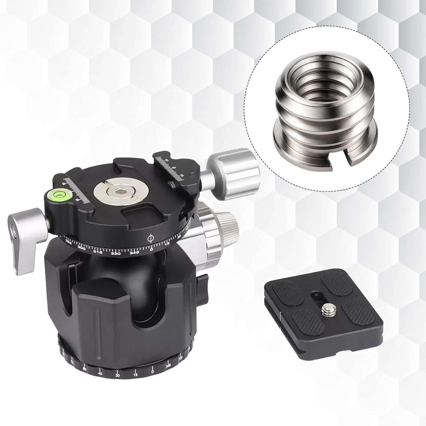 Zyghjort 10PCS 1/4"-20 3/8"-16 1/4 3/8 Female to Male Tripod Adapter Standard Metal Tripod Adapters to Reducer Bushing