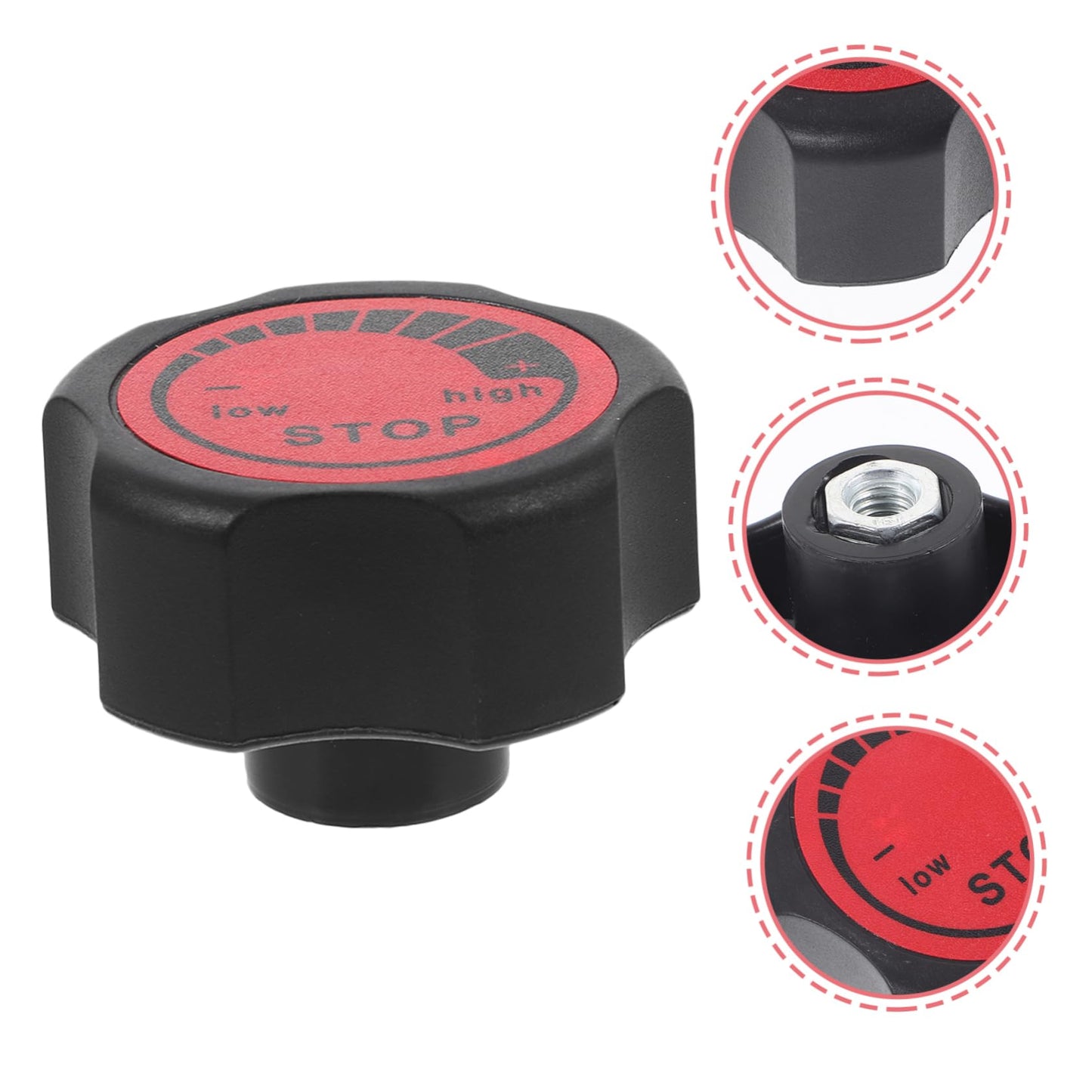 HONMEET Exercise Bike Replacement Knob M8 Resistance Adjustment Accessory for Indoor Cycling Stationary Bike Fitness Equipment with Ergonomic Grip