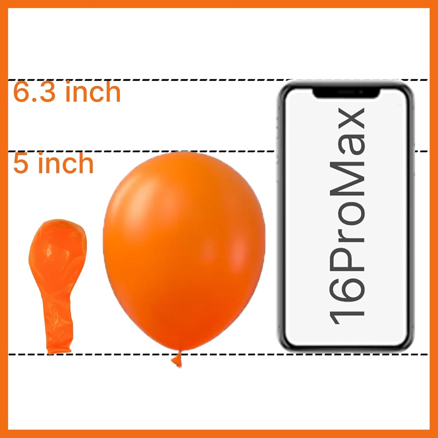 PartyWoo Orange Balloons - 50 Pack 5-Inch Mini Fall Latex Balloons for Thanksgiving & Halloween Decor
