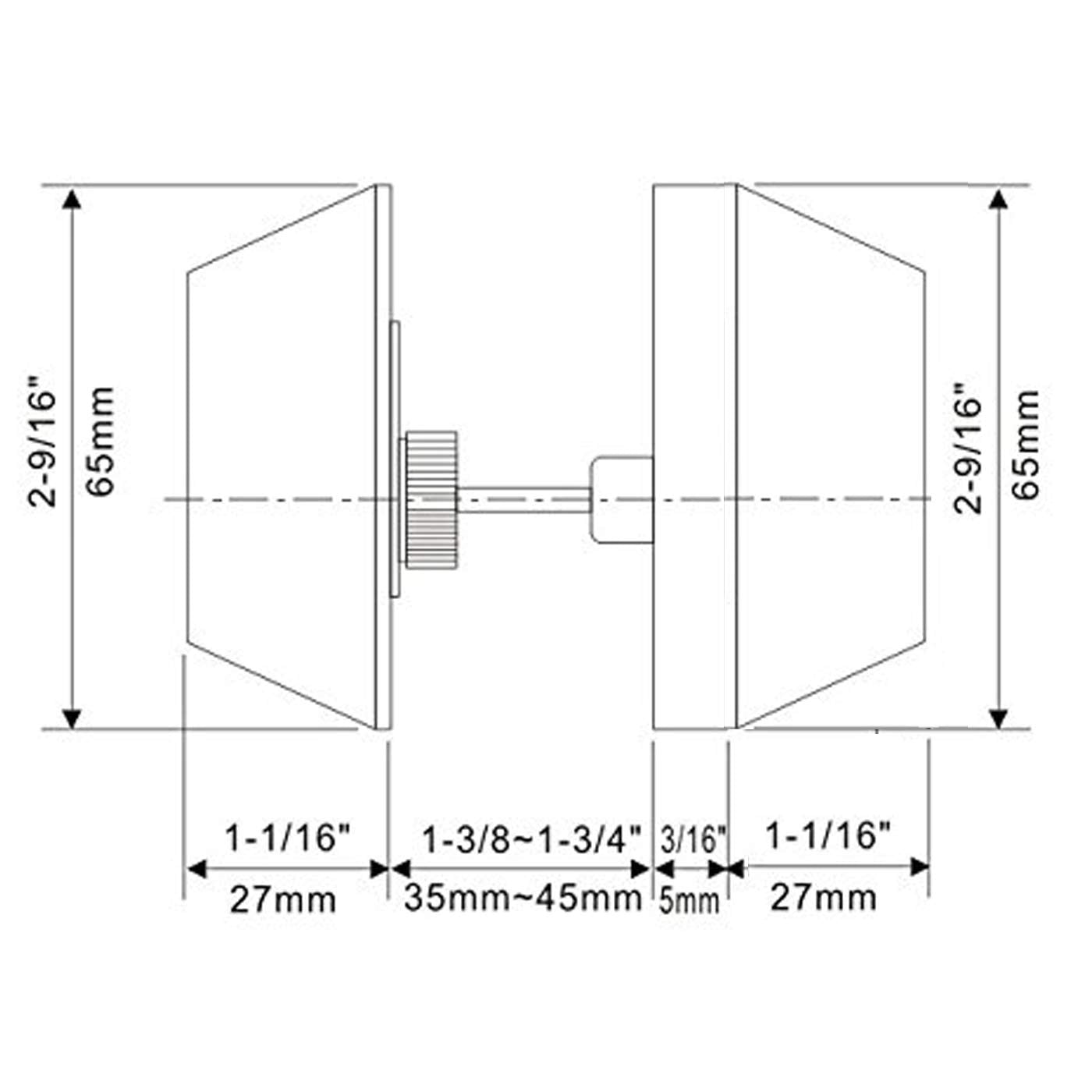 Gobrico Keyed Alike Double Cylinder Deadbolts Combo Door Locks in Satin Nickel 6Pack