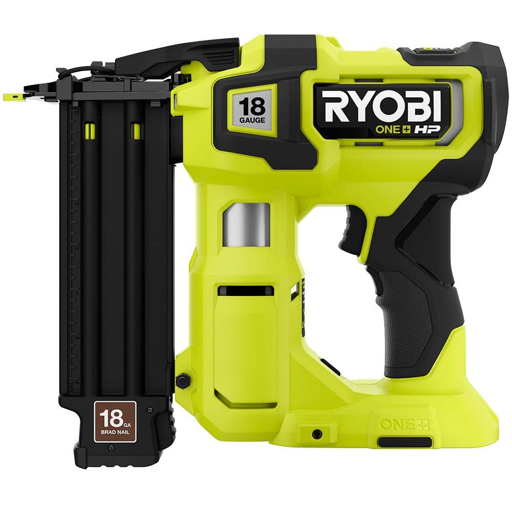 RYOBI ONE+ HP 18V 18-Gauge Brushless Cordless AirStrike Brad Nailer P322 (Tool Only) (Renewed)