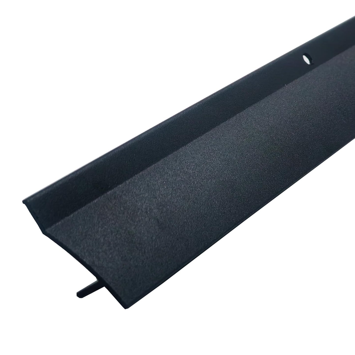 DAILISEN 35.43 in / 90cm L Aluminum Door Drip Cap with Screws, Rain Drip Guard, Door Bottom Sweep Edge Deflector,Overall Height 1-1/2 in, 2 Pcs Black