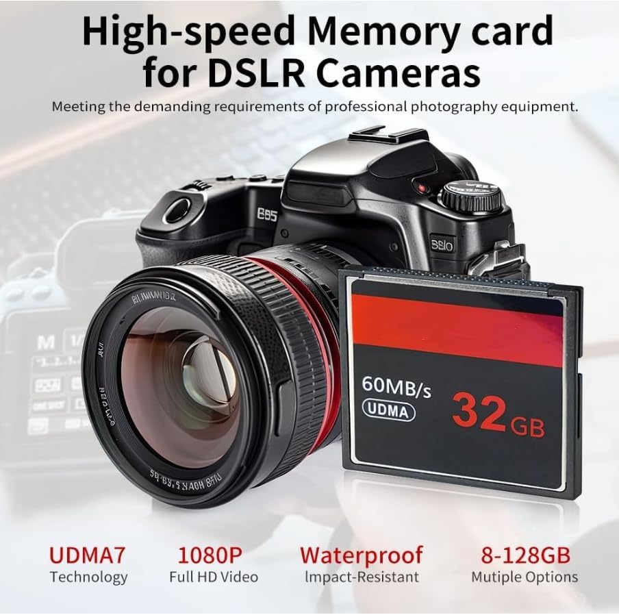 ANXILE 32GB 60MB/s,Original CF Card,UDMA Speed Up to CF Card Camera Memory Card