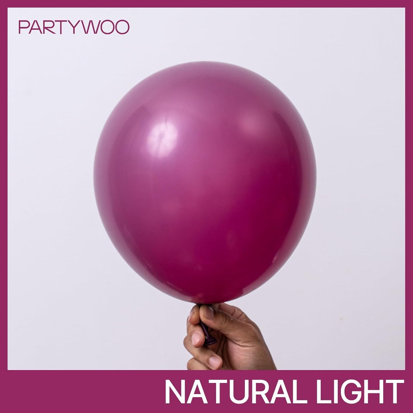 PartyWoo Dark Purple Balloons - 140-Piece Boho Balloon Arch Kit for Baby Showers & Birthdays | Dusty Plum & Royal Purple